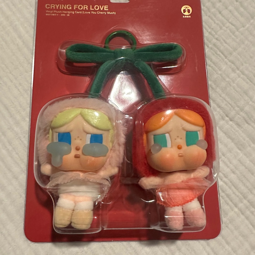 AUTHENTIC Crybaby Crying for Love - Cherries Figurine Keychain - Pop Mart BNIB